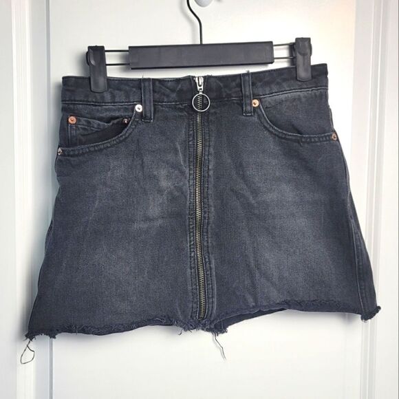 FREE PEOPLE Denim Skirt  - Picture 1 of 9